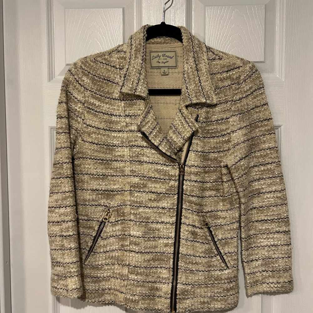 Lucky Brand Stretch Boucle Blazer